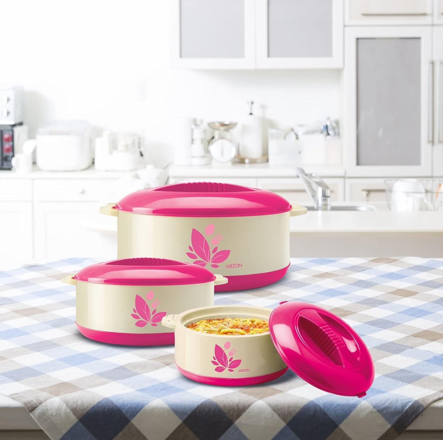 ORCHID 2800 JR GIFT SET CASSEROLE PINK  (AM-ORCC2800PNK467-BM)