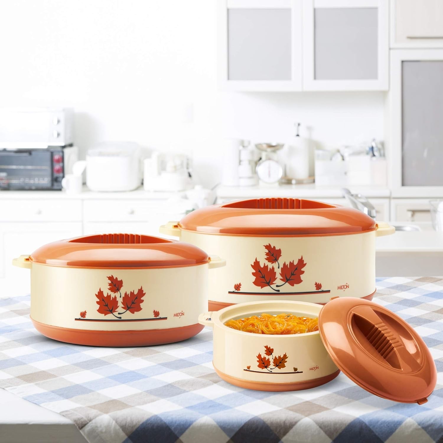 ORCHID 2800 JR GIFT SET CASSEROLE ORANGE  (AM-ORCC2800OR466-BM)